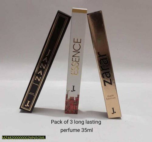 Pack of 3 unisex perfumes, 35ml 