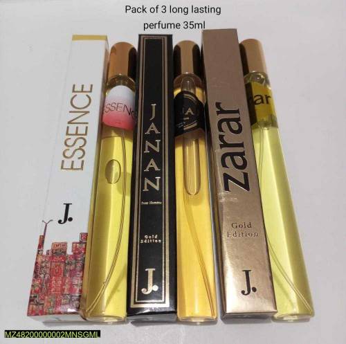 Pack of 3 unisex perfumes, 35ml 