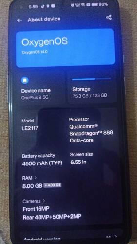 One plus 9 back glass brake ha bus baki10 by 10 ha