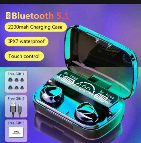 uds 3500 Mah Original, M10 Earbuds 3500 Mah Waterproof, Wireless Bluet