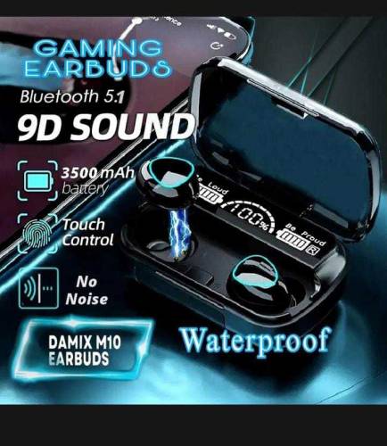 uds 3500 Mah Original, M10 Earbuds 3500 Mah Waterproof, Wireless Bluet