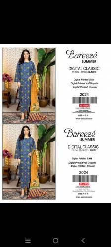 bareeze allover 3 pec lawn 💯 original 