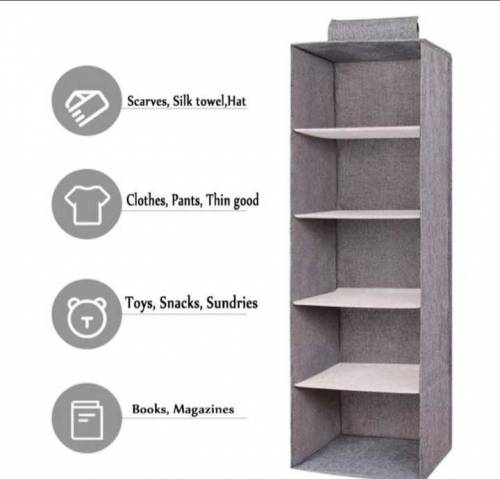 5 Compartment Cloth Storage Organizer 