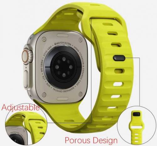 soft silicone sports strap for Apple ultra 8 se 7