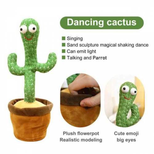 Dancing cactus rechargeable toy