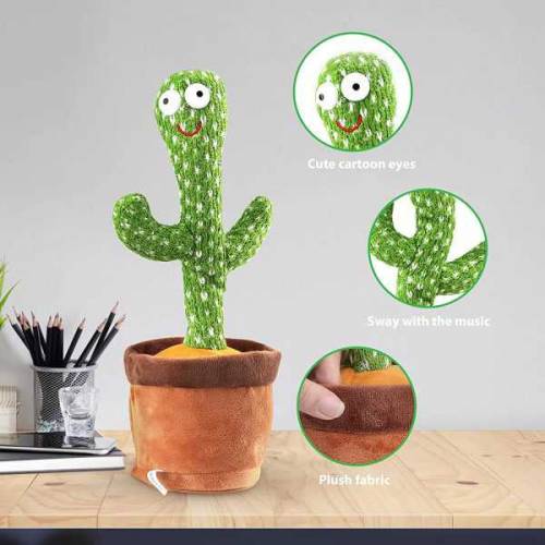 Dancing cactus rechargeable toy