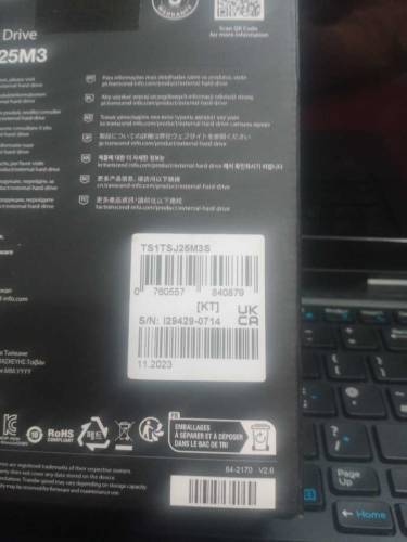 1TB EXTERNAL HDD NEW 1 YEAR WARRANTY FINGER SENSER
