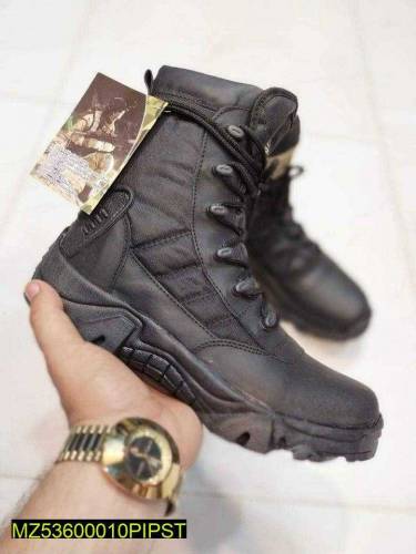 Men's Comfortable Boots , Black Delta