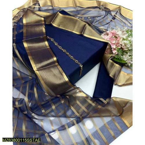 •  Fabric: Katan Silk•  Shirt Front: Plain•  Neckline: Button Patti•  