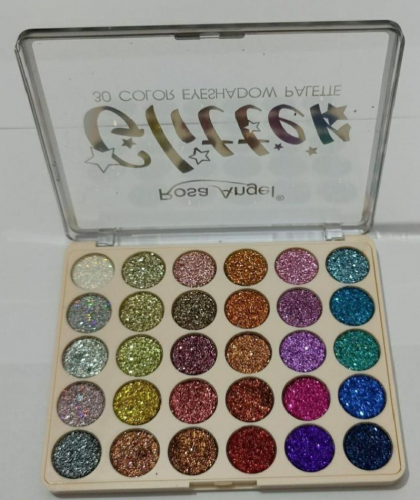 Glitter Metallic Look Eye Makeup Pallette, 30 shades