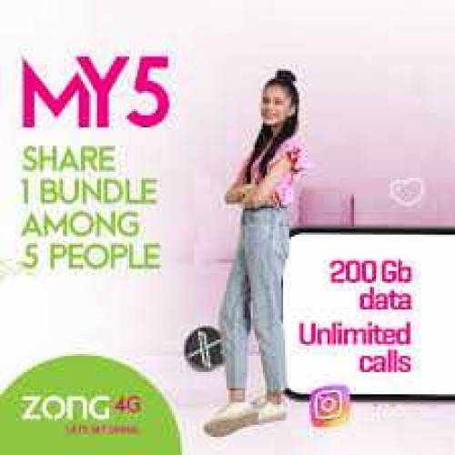 Zong My5 Sharing Package in 960 Rs