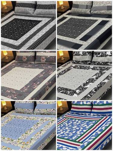 Cotton Sattan Double Bedsheet