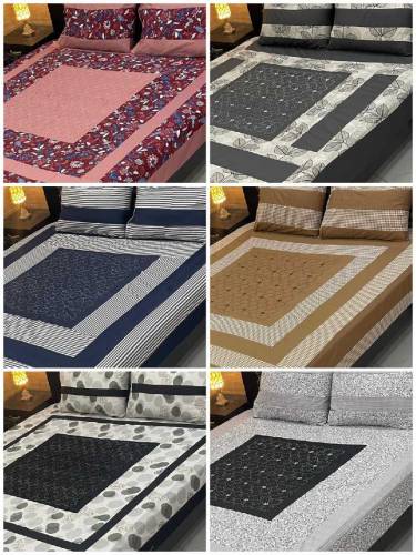 Cotton Sattan Double Bedsheet
