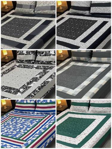 Cotton Sattan Double Bedsheet