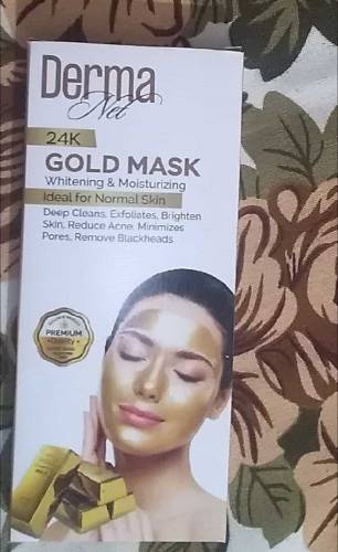 DERMA NET GOLD FACE MASK 12 pcs pack