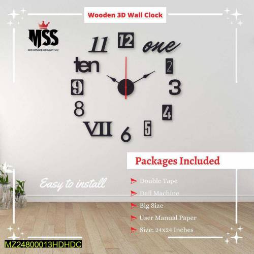 Beautiful Digital Wood Wall clock