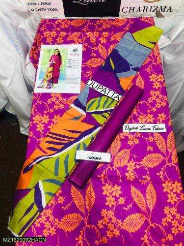 Women unstitched well known  lawn, Gul Ahmed, Sapphire,Khadi, chikenka