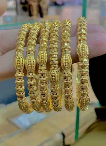 Gold plated bangles