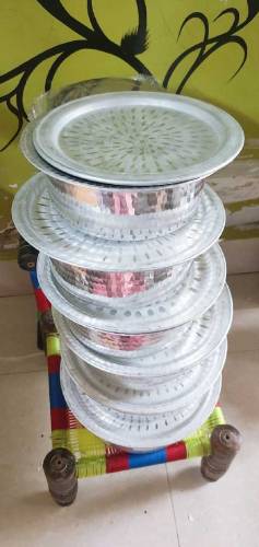 Pure silver Soorti & lid 