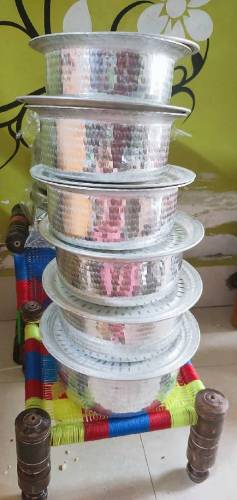 Pure silver Soorti & lid 
