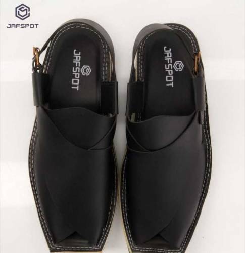 Jaf Spot - signature Peshawari chappal black