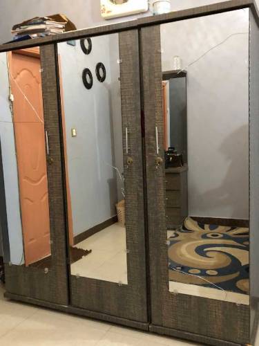 bedroom set in bed dressing table 3 doors cupboard for sale in a good