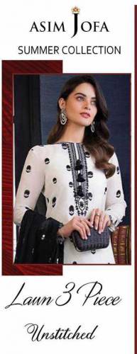 3 pcs women's unstitched lawn embroided suit 