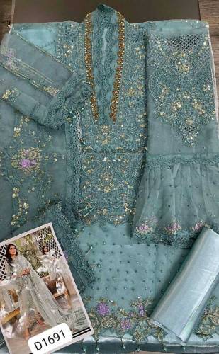 organza full loaded emb on Demanded article 