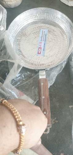 pure silver frying pan, And silver single handle wok also available