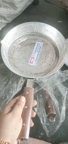 pure silver frying pan, And silver single handle wok also available