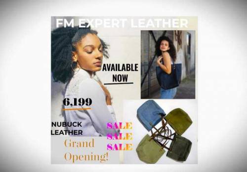 high quality cow  leather bag 