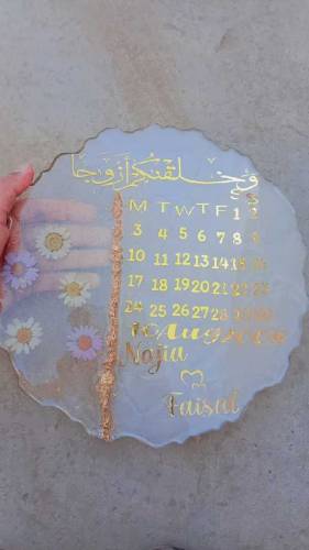 Resin nikah platte