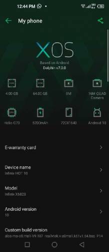 INFINIX HOT 10