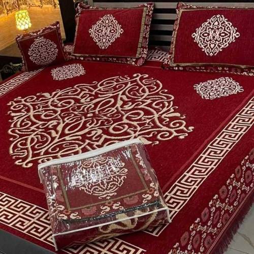 Jacqard Velvet bedaheet set 