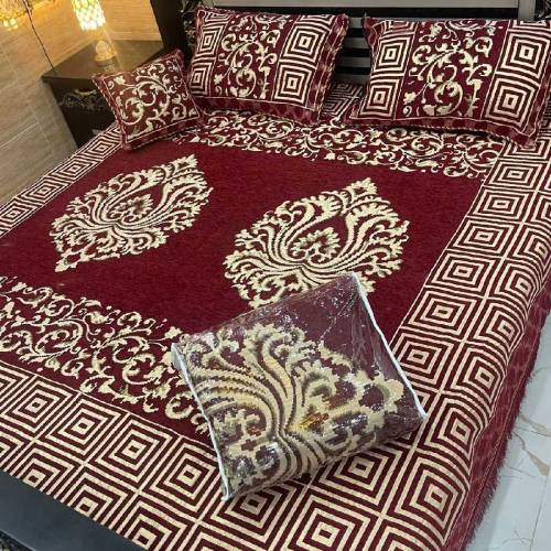 Jacqard Velvet bedaheet set 