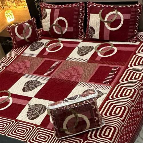 Jacqard Velvet bedaheet set 