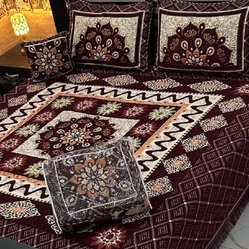 Jacqard Velvet bedaheet set 