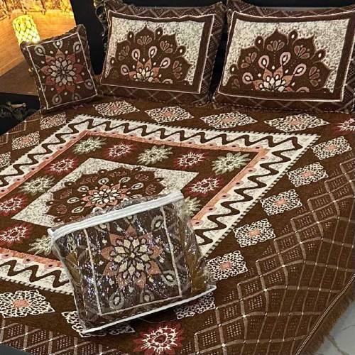 Jacqard Velvet bedaheet set 