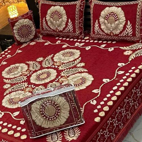 Jacqard Velvet bedaheet set 