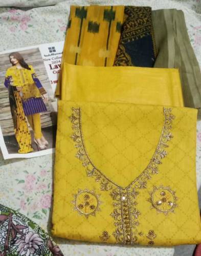 lawn printed and embroidered suits 2024 collection 