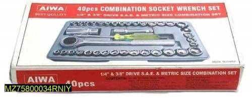 40 pcs socket wrench set tool kit 