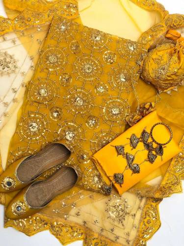 Multani Fancy Dress. 6. Pc Same Matching Dress 