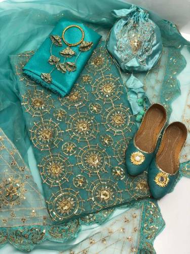 Multani Fancy Dress. 6. Pc Same Matching Dress 
