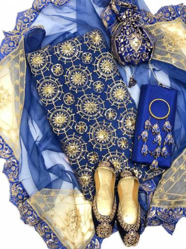 Multani Fancy Dress. 6. Pc Same Matching Dress 