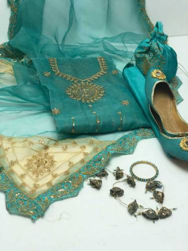 Fancy 6 Pc Same Matching Dress 
