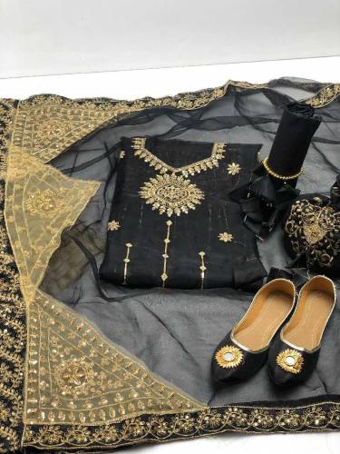 Fancy 6 Pc Same Matching Dress 