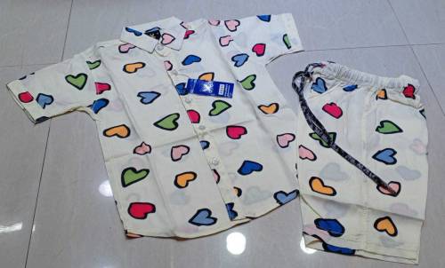 kids high quality suit summer collection linen fabric suit soft fabric