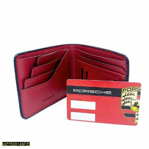 Men's Leather Plain Bifold Wallet