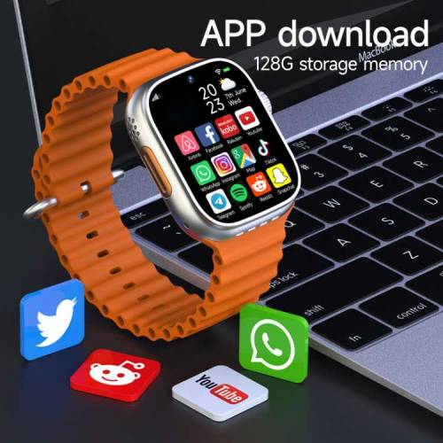 S9 ultra smart watch 1.9 Display android play store Facebook Whatsapp 