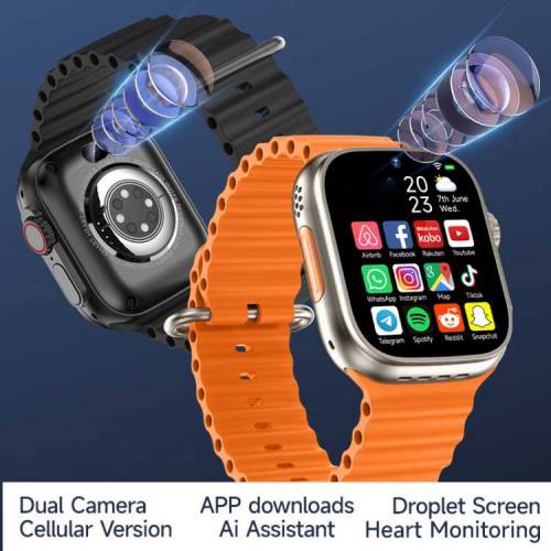 S9 ultra smart watch 1.9 Display android play store Facebook Whatsapp 